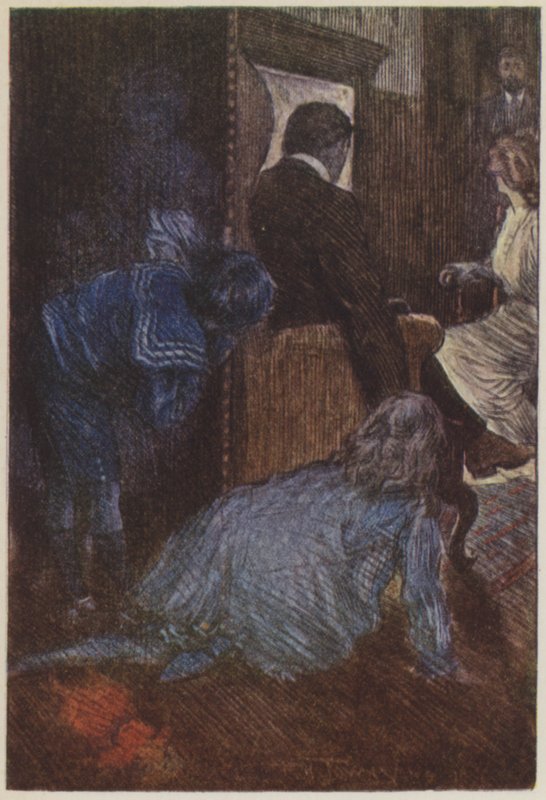 Illustrasjon for They av Rudyard Kipling (farge litho) av Frederick Henry Townsend