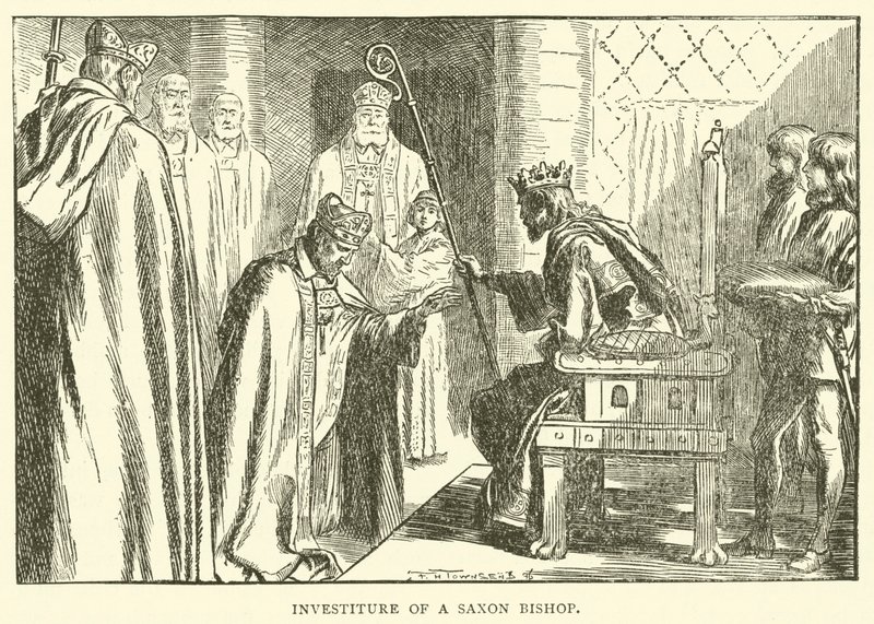 Investitur av en saksisk biskop av Frederick Henry Townsend