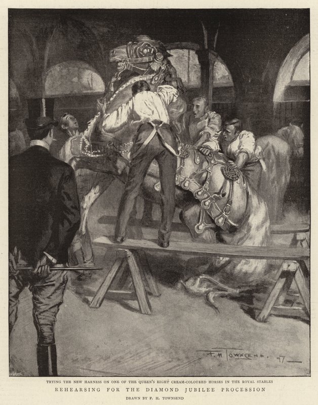 Øver til diamantjubileumsprosesjonen av Frederick Henry Townsend