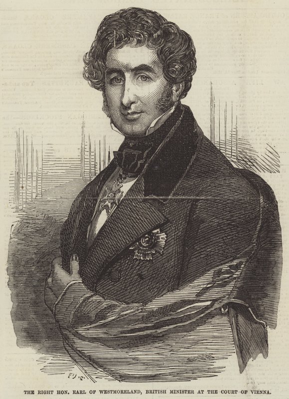 The Right Honourable Earl of Westmorland, britisk minister ved domstolen i Wien av Frederick John Skill