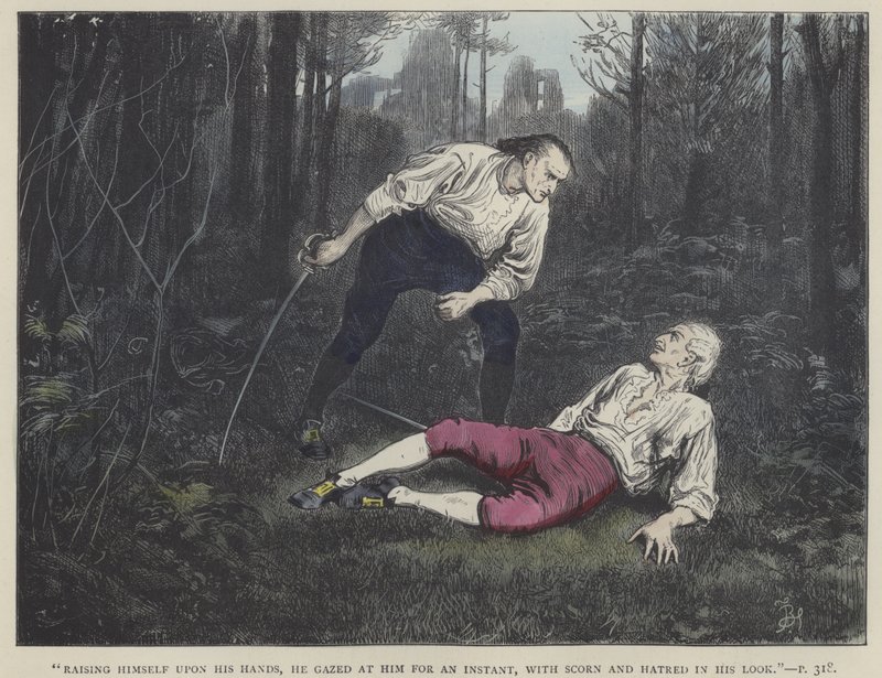 Illustrasjon for Barnaby Rudge av Frederick L. Bernard