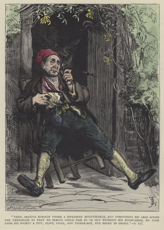 Illustrasjon for Barnaby Rudge av Frederick L. Bernard