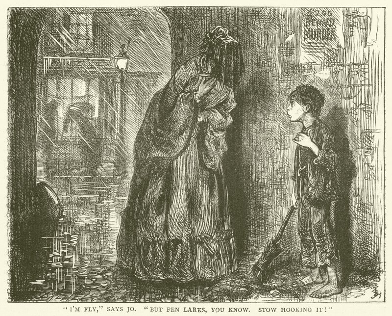 Illustrasjon for Bleak House av Frederick L. Bernard