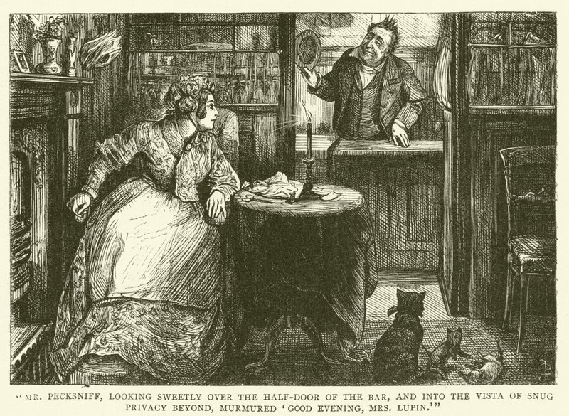 Illustrasjon for Martin Chuzzlewit av Frederick L. Bernard