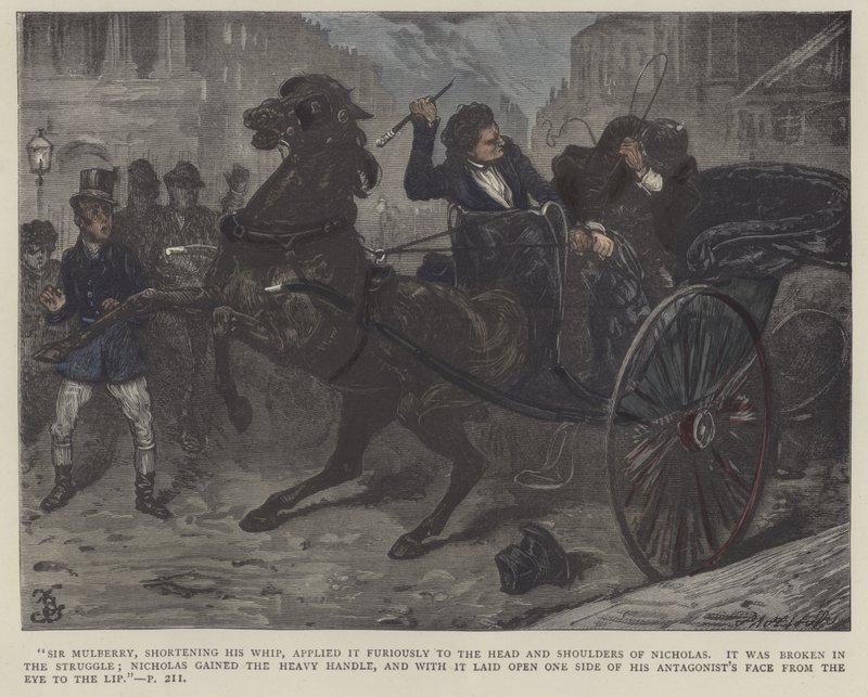 Illustrasjon for Nicholas Nickleby av Frederick L. Bernard