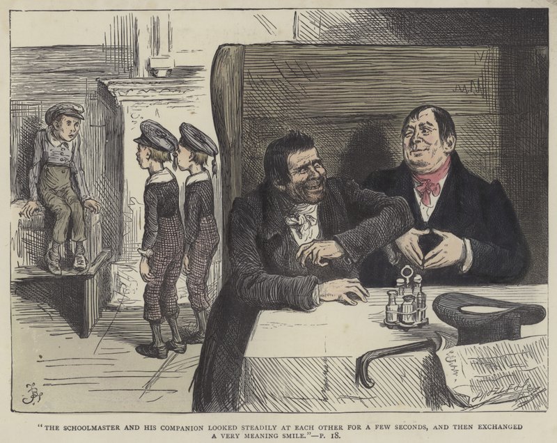 Illustrasjon for Nicholas Nickleby av Frederick L. Bernard