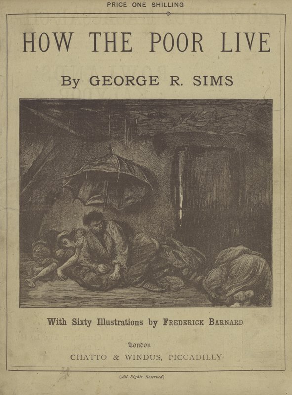 Tittelside til How The Poor Live av George R Sims av Frederick L. Bernard