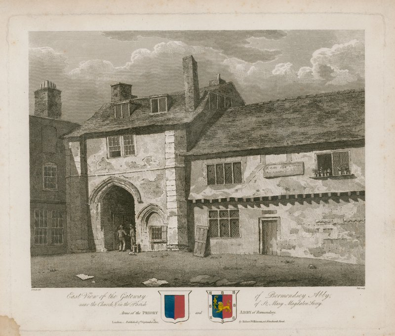 Porten til Bermondsey Abbey av Frederick Nash