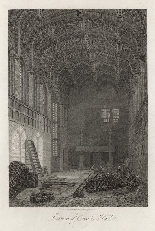 Interiør i Crosby Hall av Frederick Nash
