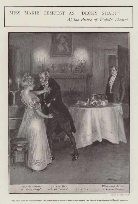 Miss Marie Tempest som Becky Sharp ved Prince of Wales