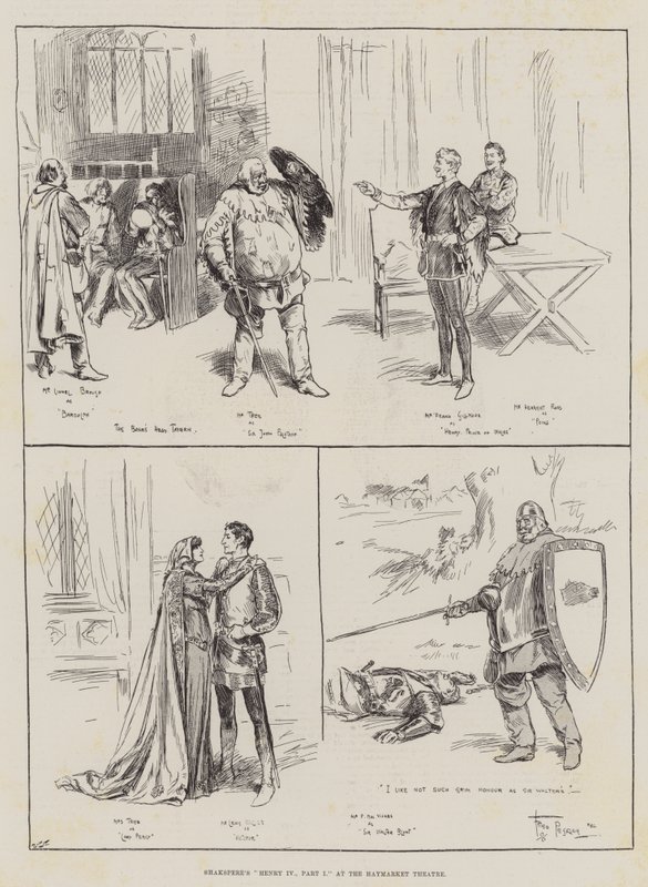 Shaksperes Henry IV, del I på Haymarket Theatre av Frederick Pegram