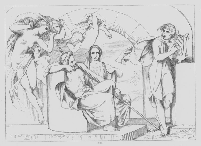John Milton, Il Penseroso (gravering) av Frederick Richard Pickersgill