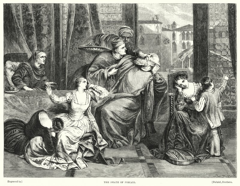 The Death of Foscari (gravering) av Frederick Richard Pickersgill