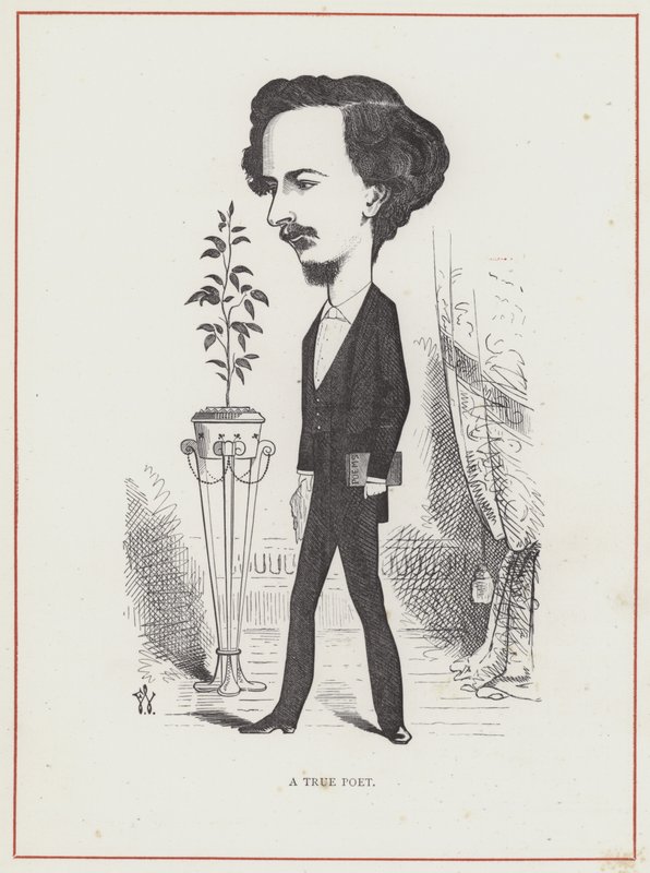 Algernon Charles Swinburne, poet av Frederick Waddy