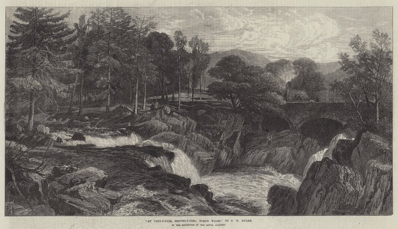 Ved Pont-y-Pair, Bettws-y-Coed, Nord-Wales av Frederick William Hulme