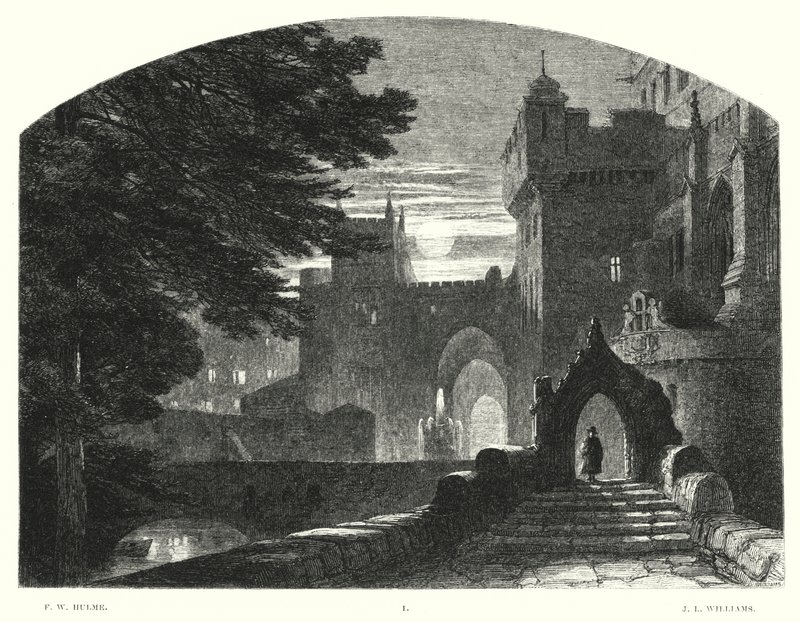 Lord Byrons barn Harold, Canto I, strofe 7 (gravering) av Frederick William Hulme