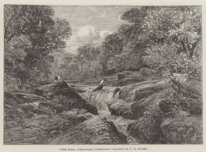 The Strid, Wharfdale, Yorkshire av Frederick William Hulme