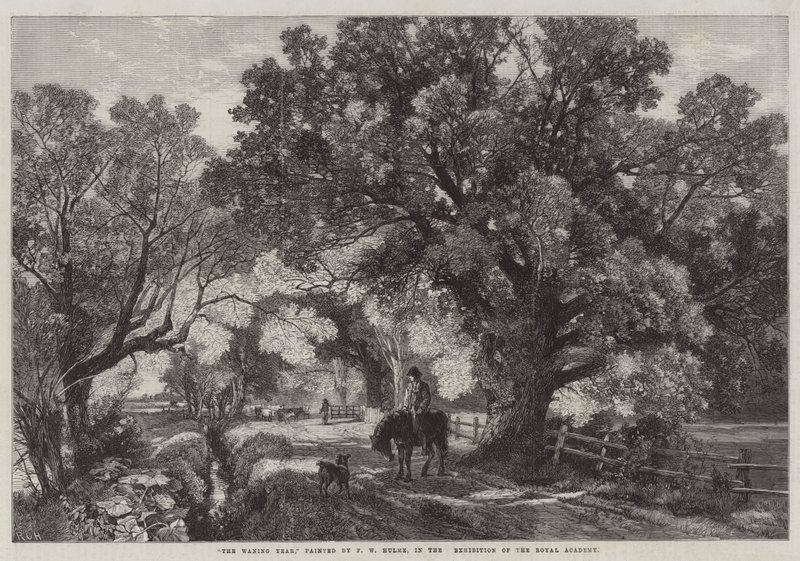 The Waning Year, i utstillingen til Royal Academy av Frederick William Hulme