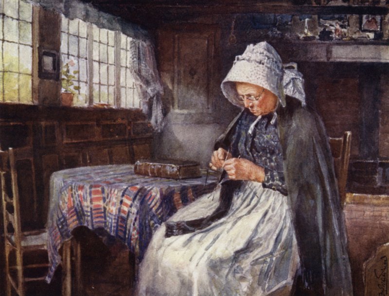 Anne Hathaways hytte, interiør av Frederick William Newton Whitehead