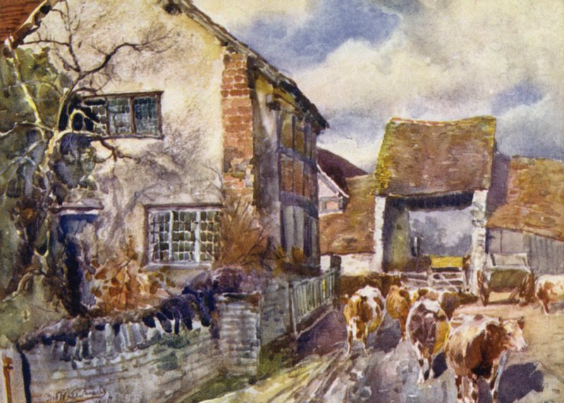 Mary Ardens Cottage, Wilmcote av Frederick William Newton Whitehead