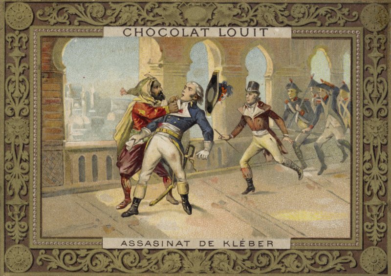 Attentatet på Jean-Baptiste Kleber, sjef for franske tropper i Egypt, Kairo, 1800 av French School