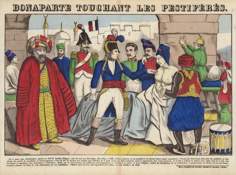Bonaparte berører pestiferene av French School
