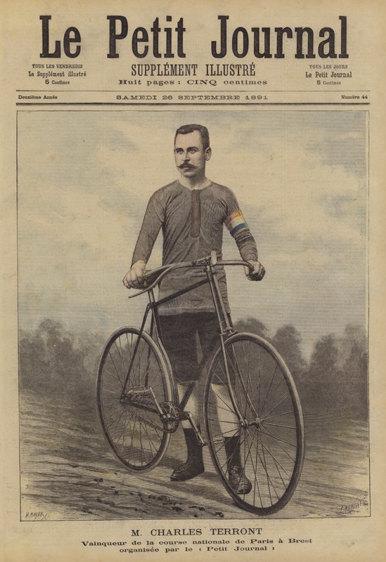 Charles Terront, vinner av sykkelrittet Paris-Brest av French School