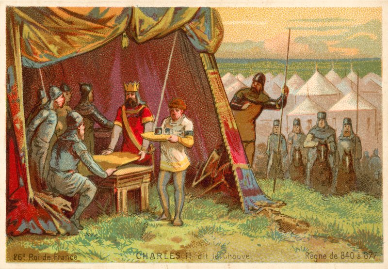 Charles the Bald, kongen av frankerne av French School