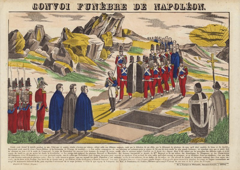 Napoleons begravelseskonvoi av French School