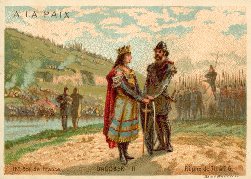 Dagobert III, kongen av frankerne av French School