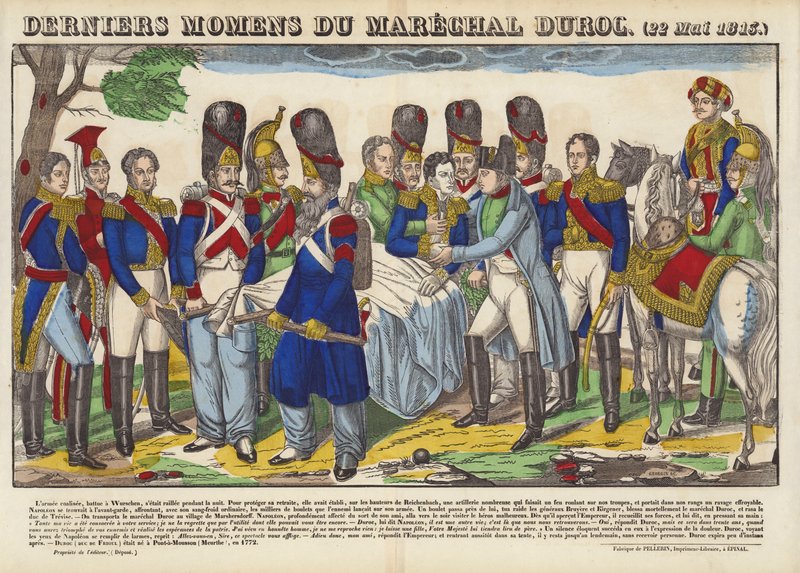 Marshal Durocs siste øyeblikk, 22. mai 1813 av French School
