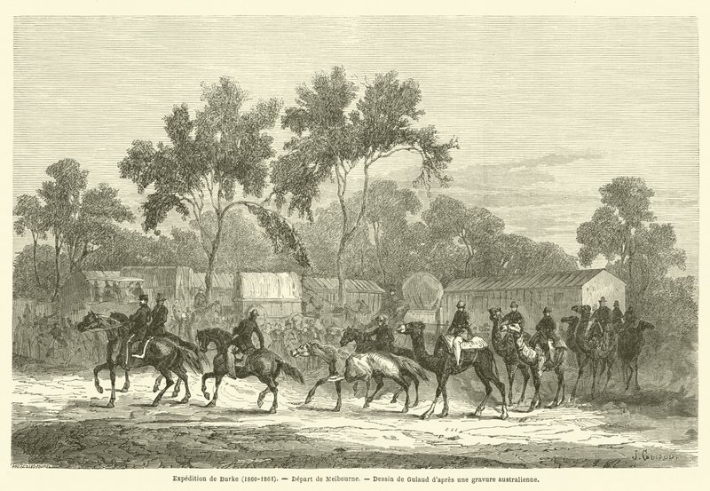 Expedition de Burke (1860-1861), Depart de Melbourne av French School