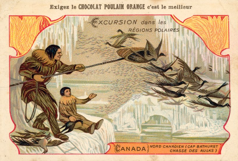 Jakt på fugler, Cape Bathurst, Nord-Canada av French School