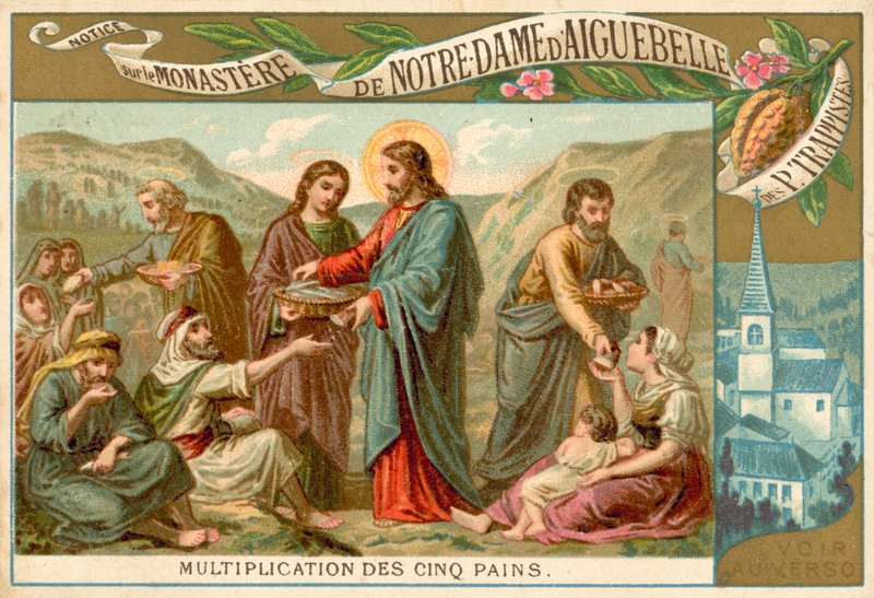 Jesus matet folkemengden av French School