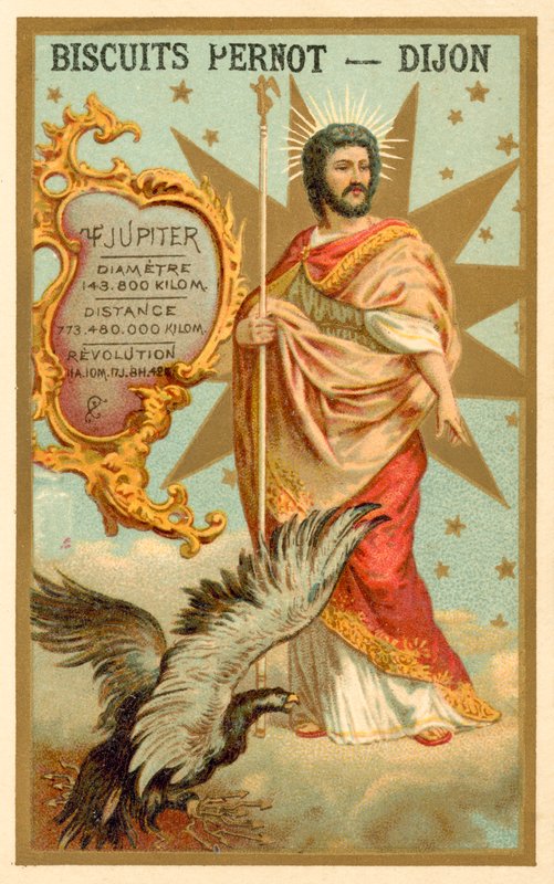 Jupiter (chromolitho) av French School