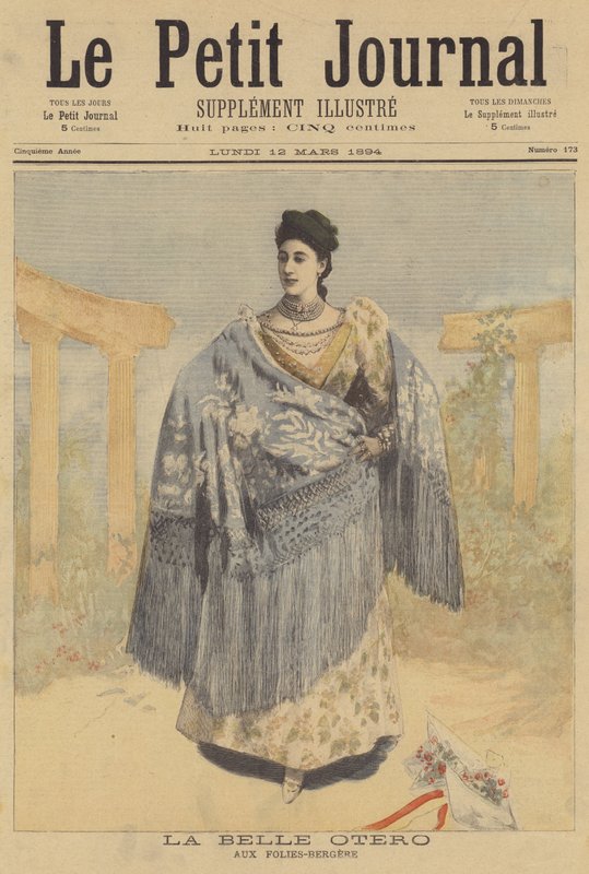 La Belle Otero på Folies-Bergere av French School