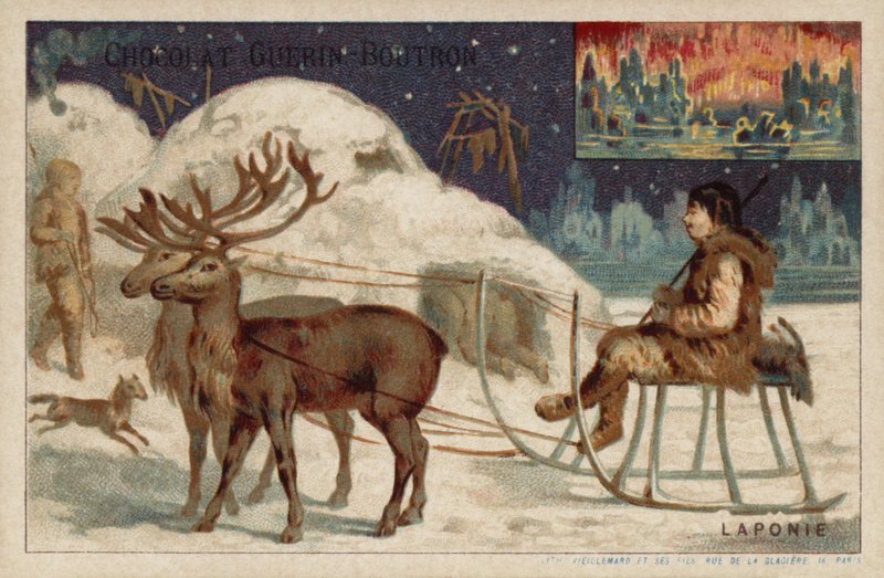 Lappland (chromolitho) av French School