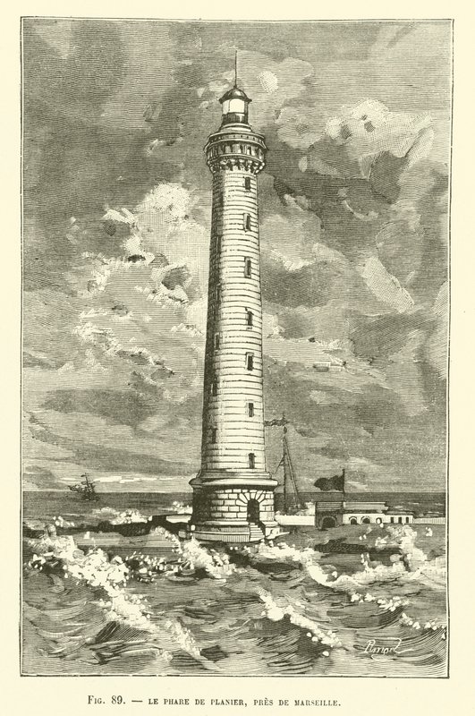 Planier fyr, nær Marseille av French School