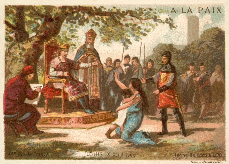 Ludvig IX av Frankrike av French School