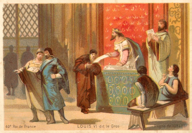 Louis VI av Frankrike av French School
