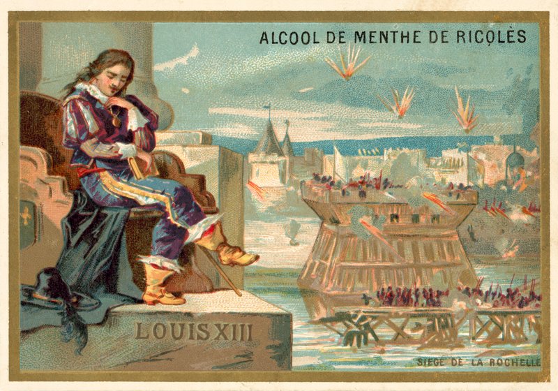Louis XIII av Frankrike og beleiringen av La Rochelle, 1627-1628 av French School