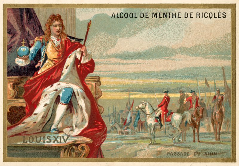 Louis XIV av Frankrike og den franske hæren krysset Rhinen, 1672 av French School