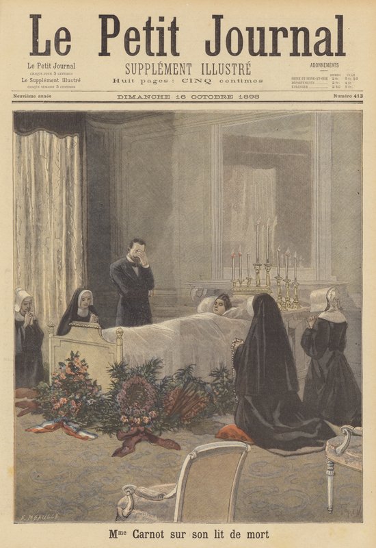 Madame Carnot på dødsleie av French School