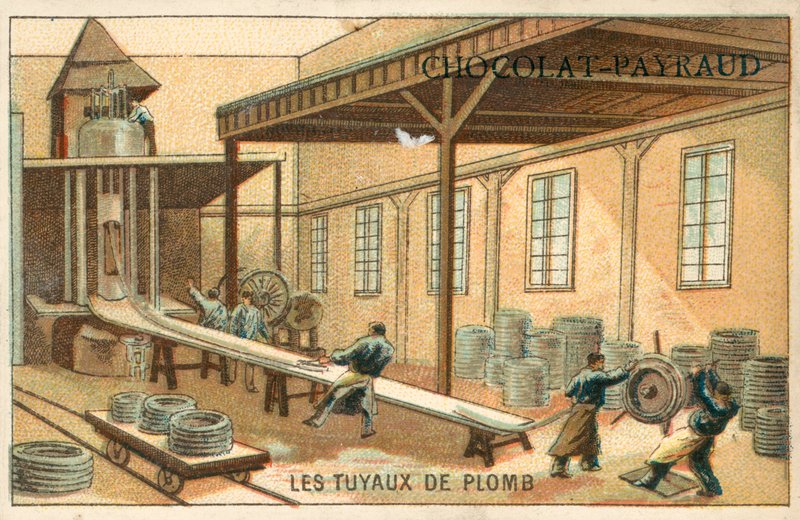 Produksjon av blyrør av French School