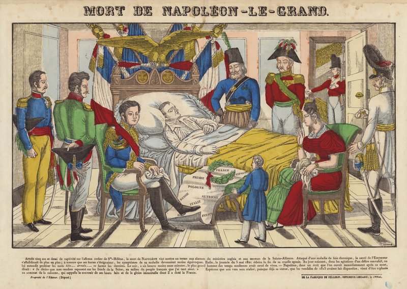 Napoleon den stores død av French School