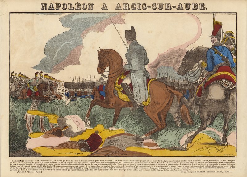 Napoleon ved Arcis-Sur-Aube av French School