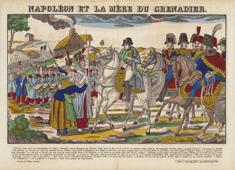 Napoleon Et La Mere Du Grenadier av French School