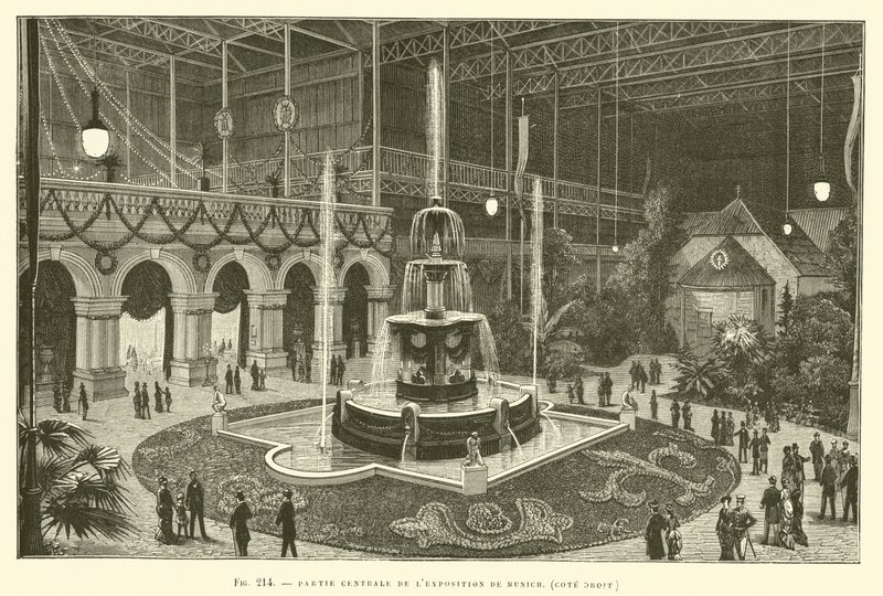 Sentral del av München-utstillingen, høyre side av French School