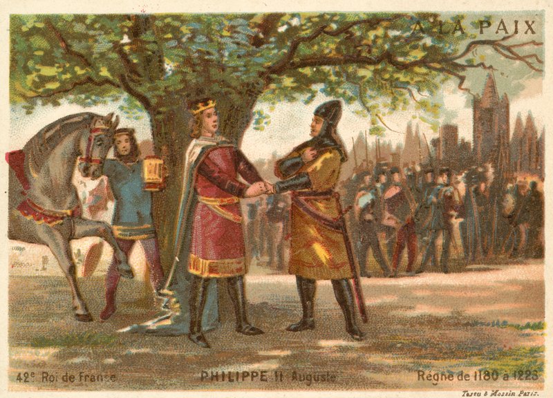 Philip Augustus, konge av Frankrike av French School