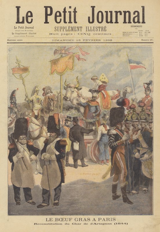 Procession of the Fatted Ox i Paris av French School